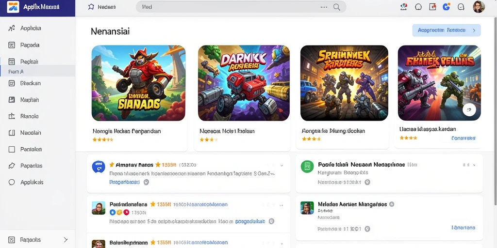 Tampilan awal yang menarik dan mudah dipahami.
